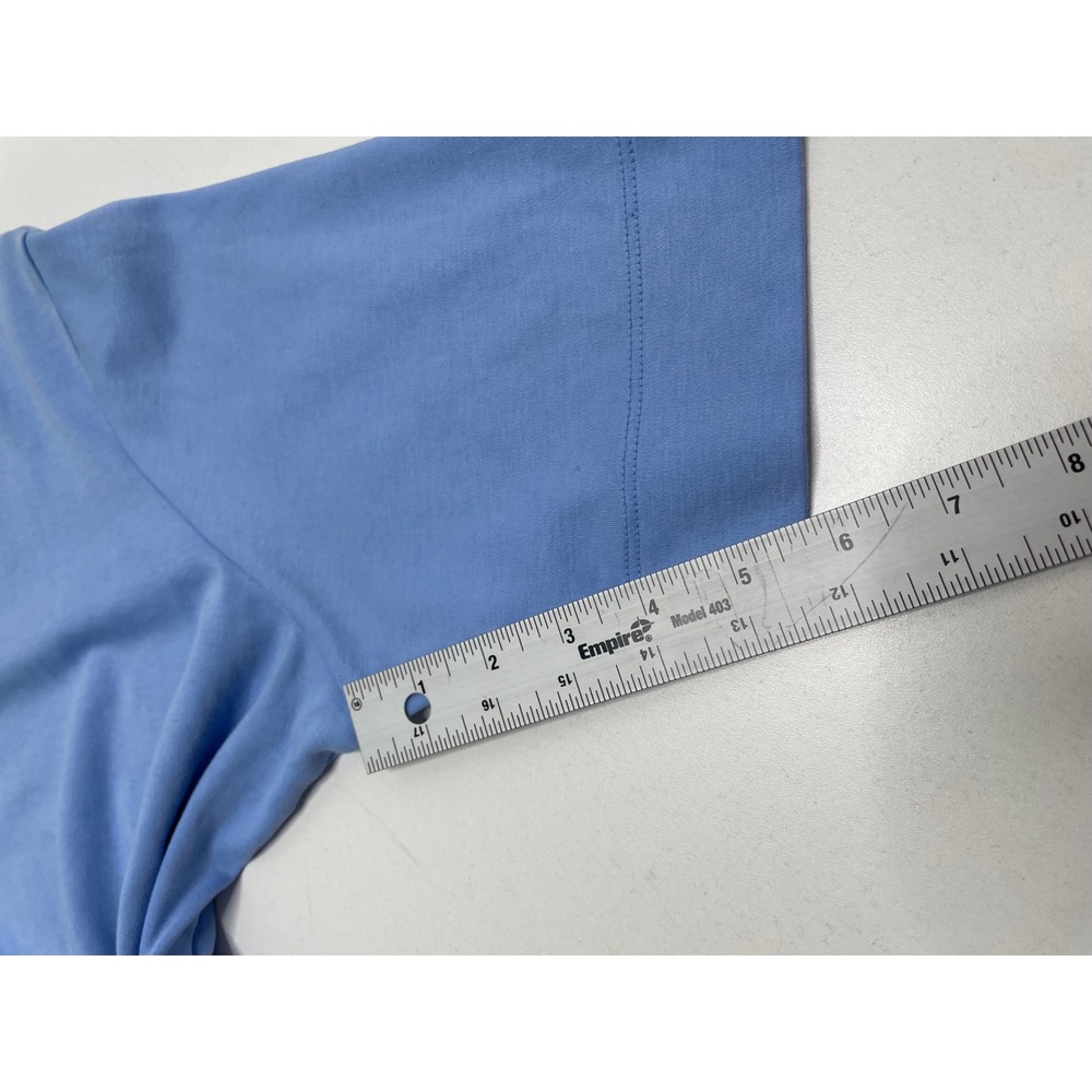 LL Bean Womens XL Regular Blue‎ Supima Cotton Scoop Neck T Shirt Layer Prep Gorp - Picture 8 of 9